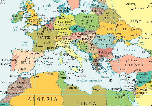 map - Mediterranean